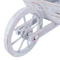 Carriola decorativa abete sbiancata 120X32H45 in KIT assemblaggi