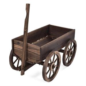 Carretto abete brunito 117x42H38 in KIT assemblaggio