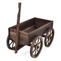 Carretto abete brunito 117x42H38 in KIT assemblaggio