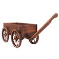 Carretto abete brunito 117x42H38 in KIT assemblaggio