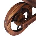 Carriola decorativa abete brunito 82X32H33 in KIT assemblaggio