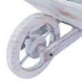 Carriola decorativa abete sbiancato 82X32H33 in KIT assemblaggio
