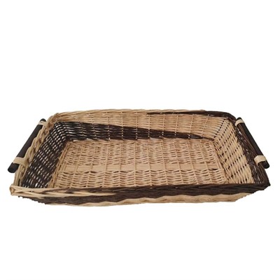 Cesto vimini grosso rettangolare 83x51h16