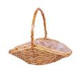 Cesto ovale vimini paviera con manico 41X30XH7X15/32 S3