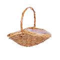 Cesto ovale vimini paviera con manico 41X30XH7X15/32 S3