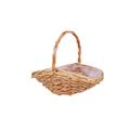 Cesto ovale vimini paviera con manico 41X30XH7X15/32 S3