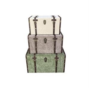 Baule in mdf e velluto 63X40H35 S3 | Made in China