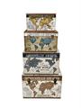 Baule in mdf e PU - Adventure - 60X40H42  S4 | Made in China