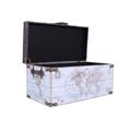 Baule in mdf e PU -Planisfero- 70X35H35 S2 | Made in China