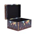 Scatola in mdf e PU Planisfero 28X20H15 S3 | Made in China