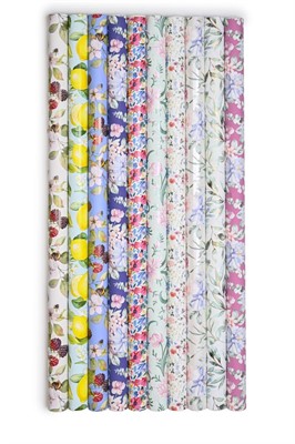 carta regalo rotolino botanical floral 70CMX2MT MADE IN ITALY
