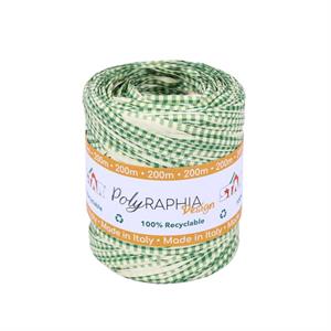 POLYRAPHIA quadretti verdi H.15MMX200MT. MADE IN ITALY