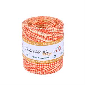 POLYRAPHIA quadretti rossi H.15MMX200MT. MADE IN ITALY