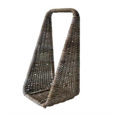 Cesto Portalegna in giunco grigio cm 35X45H80