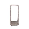 Cesto Portalegna in giunco grigio cm 35X45H80