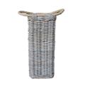 PORTA OMBRELLI QUADRATO GIUNCO GRIGIO 25X25H60 MADE IN INDONESIA