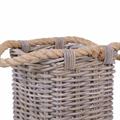 PORTA OMBRELLI QUADRATO GIUNCO GRIGIO 25X25H60 MADE IN INDONESIA