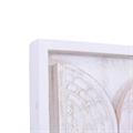 Pannello Tamil in mango intagliato sbiancato 40X113X4