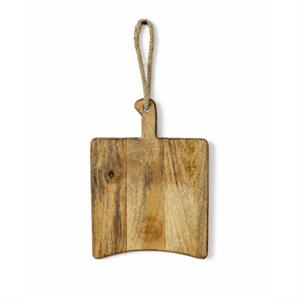 Tagliere quadrato in mango naturale 33X25X2