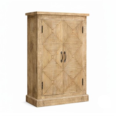 Armadietto Madras in mango naturale 2 ante 70X30H106