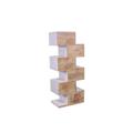 Cassettiera Goa sfalsata in mango sbiancato 6 cassetti 50X30H120