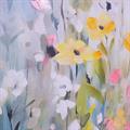 Quadro dipinto con cornice naturale - Primavera - 80X80
