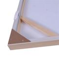 Quadro dipinto con cornice naturale - Primavera - 80X80