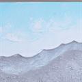 Quadro dipinto cornice naturale - Spiaggia e Mare - 160x40