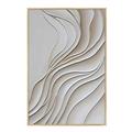 Quadro dipinto con cornice naturale - Astratto B - 80x120