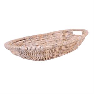 CESTO OVALE GIUNCO NAT. 90X45H18 MAN.INCORPORATI MADEINDONESIA