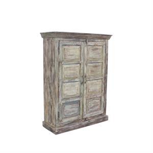 ARMADIO MANGO TEAK MARRONE ANT.2A.106X39H146 MADE IN INDIA