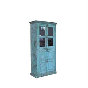 ARMADIO MANGO TEAK AZZURRO 2A.99X42H199 MADE IN INDIA
