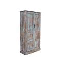 ARMADIO TEAK SBIANCATO 2A.94X40H183 MADE IN INDIA