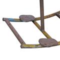 CAVALLO A DONDOLO DECORATIVO METALLO TEAK 92X45H53 MADE IN INDIA
