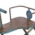 CAVALLO A DONDOLO DECORATIVO METALLO TEAK 92X45H53 MADE IN INDIA