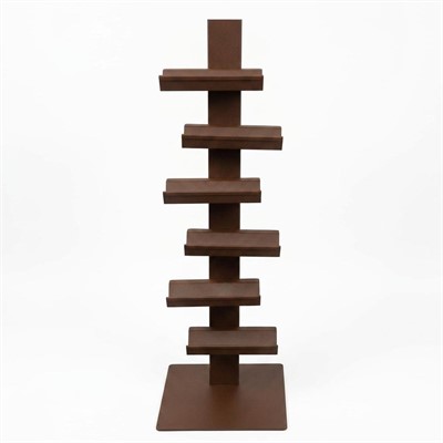 Portabottiglie lamiera acciaio verniciato corten h100 6 p.