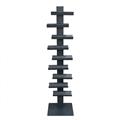 Portabottiglie lamiera acciaio verniciato antracite h150 9 p.