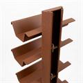Portabottiglie lamiera acciaio verniciato corten h200 12 p.