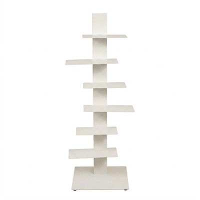 Libreria da vinci lamiera acciao verniciato bianco H100 6 rip.
