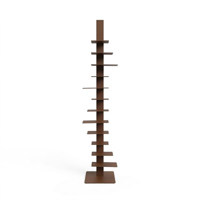Libreria da vinci lamiera acciao verniciato corten H200 12 rip.