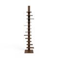 Libreria da vinci lamiera acciao verniciato corten H200 12 rip.
