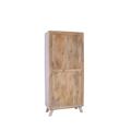 Libreria Goa in mango sbiancato 2 cassetti e 6 ante 80X40H180