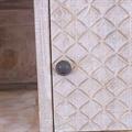Libreria Goa in mango sbiancato 2 cassetti e 6 ante 80X40H180