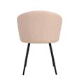Sedia ''Alina'' in lino Beige e Velluto grigio 58X58H78 cm