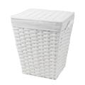 Portabiancheria TNT rett. foderato BIANCO 47X37H56 (base 35X28)