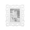 Portafoto intagliato in mdf bianco 23X28 | foto 13x18