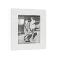 Portafoto Foglie intagliate in mdf bianco 22X28 | foto 14x19