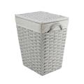 Portabiancheria TNT rett. foderato grigio  47X37H56 (base 35X28)