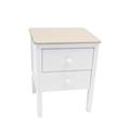 Cassettiera Emma bianca Mdf/Pino 2C 41X33H55 Made in China