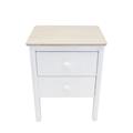 Cassettiera Emma bianca Mdf/Pino 2C 41X33H55 Made in China